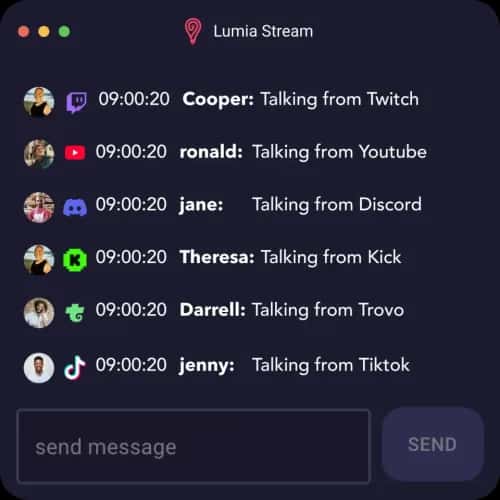 Lumia Stream multistream chat support